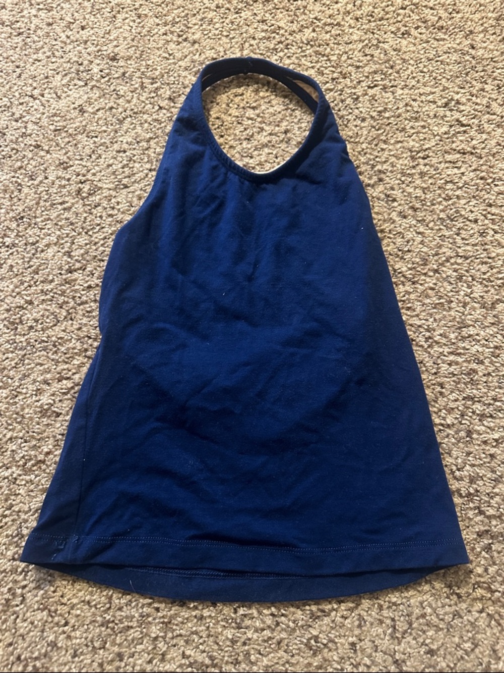 Navy Halter Tank Top - Women